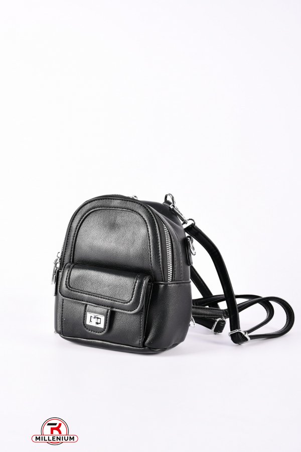 Сумка-рюкзак женская (цв.черный ) размер 14/19/9 см. арт.0141