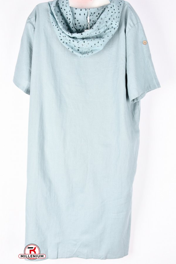 Сукня жіноча (тканина льон) "QIANZHIDU" Розміри в наявності : 50, 54 арт.DL35153545