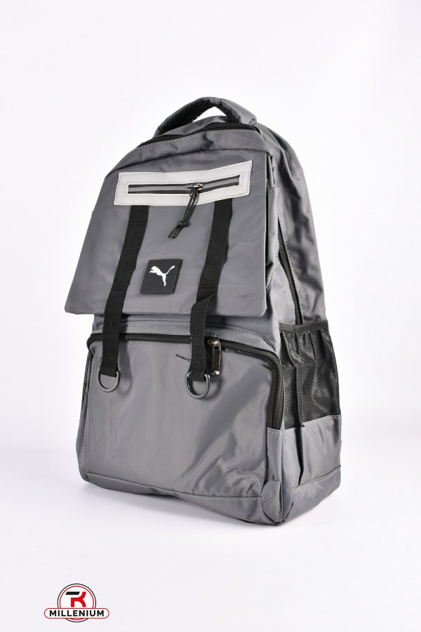 Рюкзак з плащової тканини  (кол. сірий) розмір 27/44/13 см. арт.F2008
