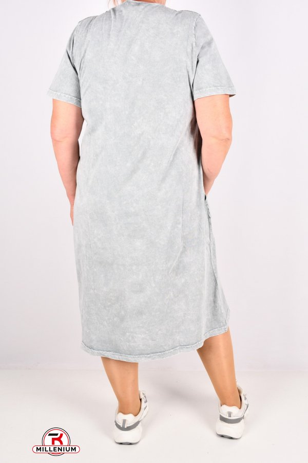 Сукня жіноча трикотажна (кол. сірий) "SWANSEA" Розміри в наявності : 50, 52, 54, 56 арт.3082