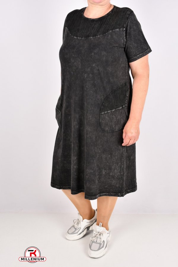 Сукня жіноча трикотажна (кол. графітовий) "SWANSEA" Розміри в наявності : 50, 52, 54, 56 арт.3082