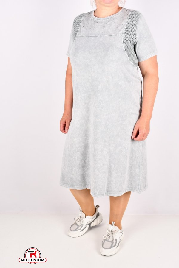 Сукня жіноча трикотажна (кол. сірий) "SWANSEA" Розміри в наявності : 50, 52, 54, 56 арт.3081