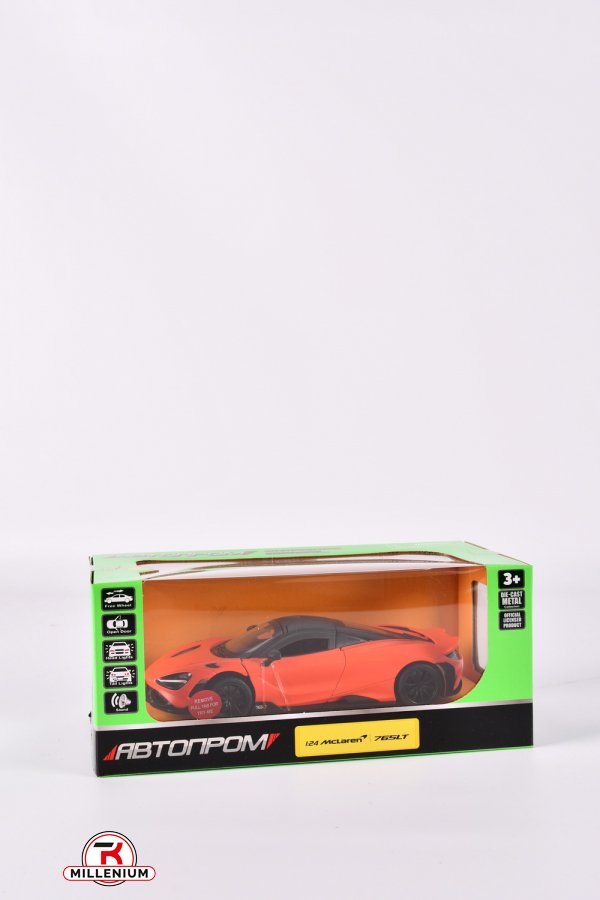 Машина металева "Автопром" (1:24) McLaren 765 LT у коробці 24.5/12/10см арт.68276A