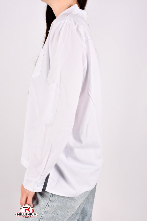 Рубашка женская (цв.белый) "BASE" Размеры в наличии : 42, 44, 46, 48 арт.3023
