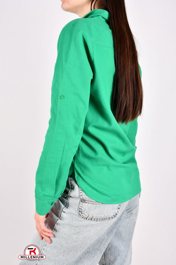 Сорочка жіноча (кол. зелений) "BASE" 100% бавовна Розміри в наявності : 42, 44, 46, 48, 50 арт.A022