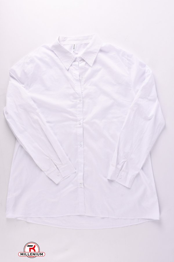 Сорочка жіноча (кол. білий) "BASE" 100% бавовна Розміри в наявності : 48, 50, 52, 54 арт.B8102