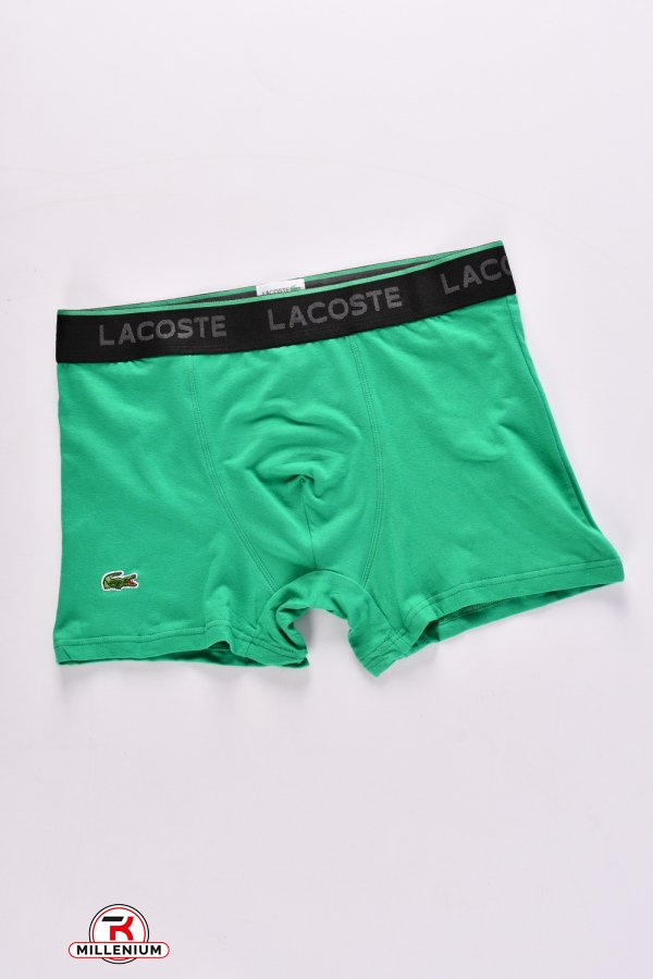 Боксери чоловічі (кол. зелений) "LACOSTE" (95% COTTON 5%SPANDEX) Розмір в наявності : 52 арт.H5170