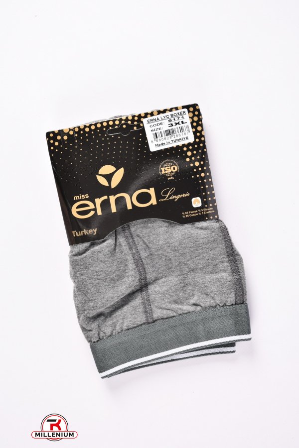 Боксери чоловічі (кол. сірий) "ERNA" (склад: 95% Cotton, 5% Elastane) Розміри в наявності : 52, 54 арт.6171