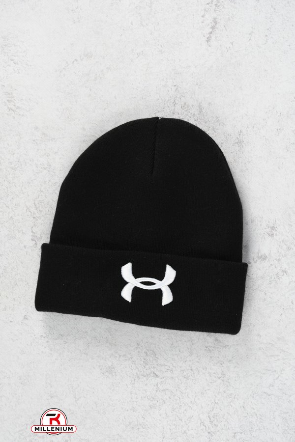 Шапка подвійна в'язка (кол. чорний) "UNDER ARMOUR" арт.UA