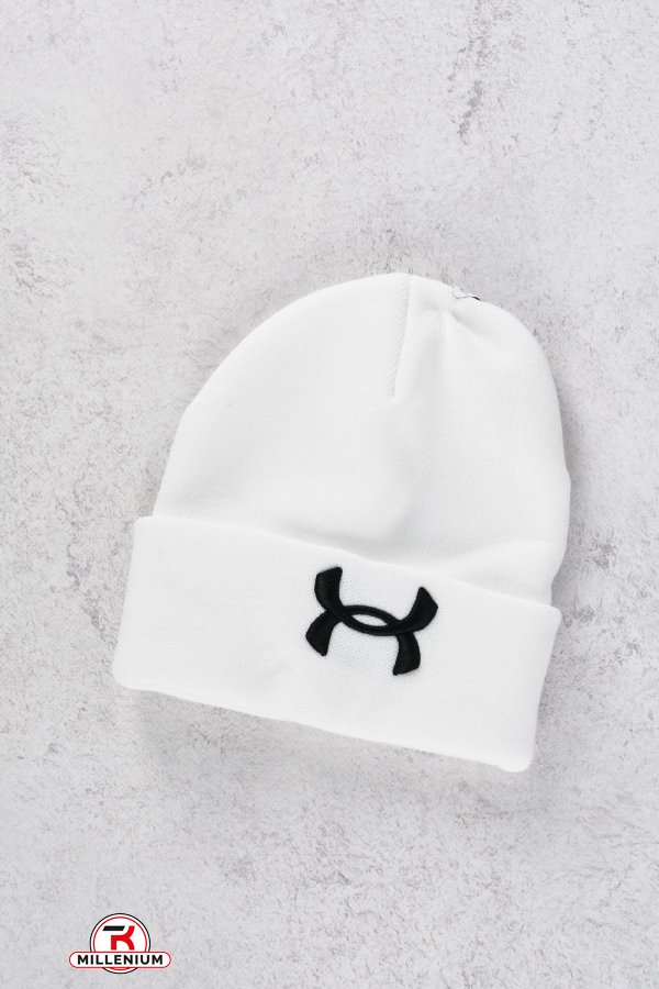 Шапка подвійна в'язка (кол. білий) "UNDER ARMOUR" арт.UA