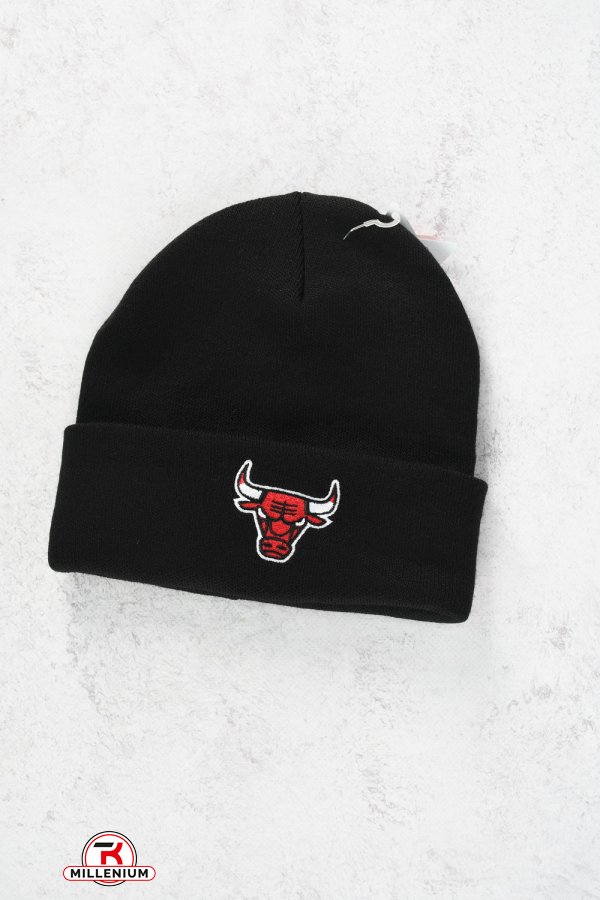 Шапка подвійна в'язка (кол. чорний) "Chicago Bulls" арт.CB