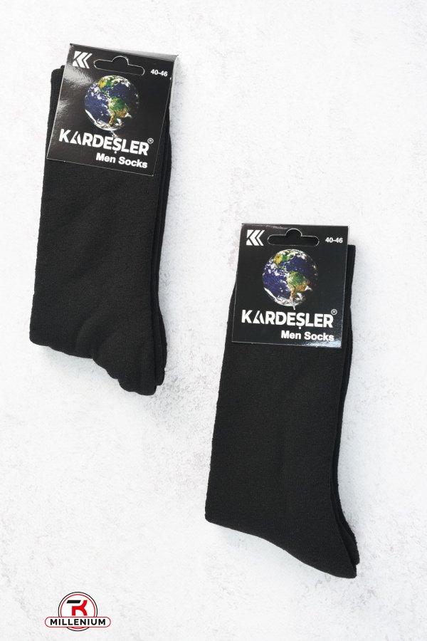 Носки мужские махровые p.40-46 состав (80% Cotton 18% Polyamide 2% Elastan) "Kardesler" арт.3340/3