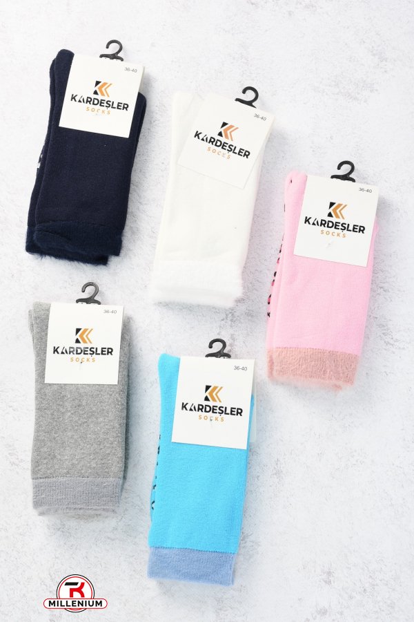 Шкарпетки жіночі махрові p.36-40 (80% Cotton 17% Polyamide 3% Elastan) "Kardesler" арт.792127