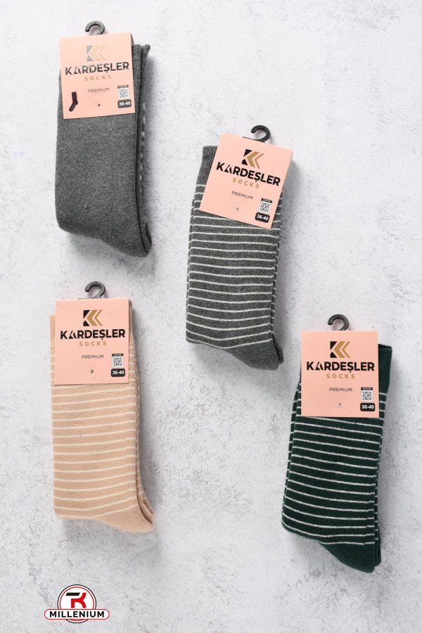 Шкарпетки жіночі махрові p.36-40 (80% Cotton 17% Polyamide 3% Elastan) "Kardesler" арт.BSHK-44005