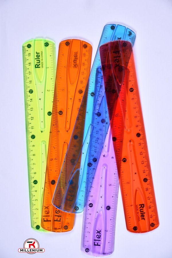 Лінійка "неломайка" 20 см Ruler арт.BNX-0021
