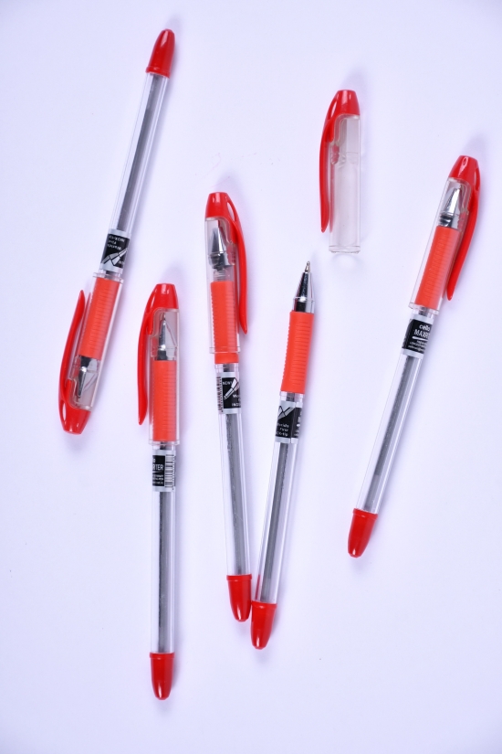 Ручка масляна (колір червоний) MAXRITER 