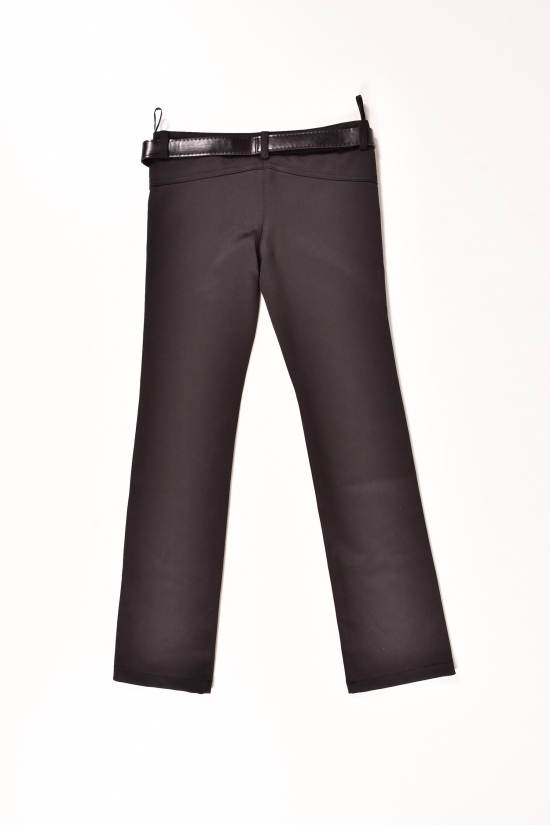 Штани з поясом для дівчинки (колір чорний) AWADORE Зріст в наявності : 140, 146, 152, 158 арт.212