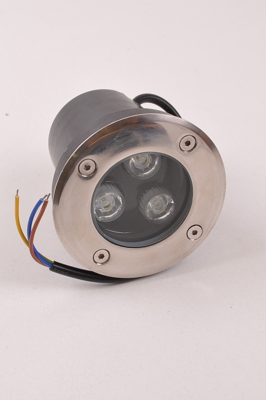 Светильник LED грунтовый (3LED, 3W, 150Lm, 6500k) арт.LM986