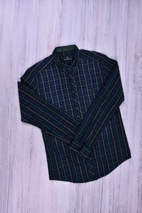 Рубашка мужская котоновая   MANEVRA (Cotton 100%) Размер в наличии : 44 арт.16051