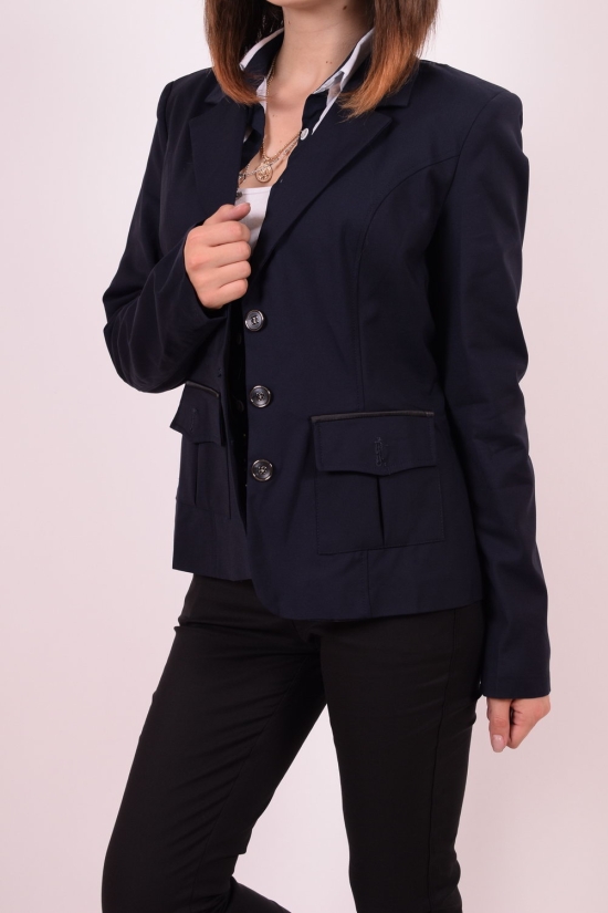 Піджак жіночий класичний (кол. Т / синій) Jinbaolai Розмір в наявності : 36 арт.5707-5