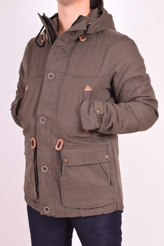 Куртка-парка мужская котоновая (цв.хаки) демисезонная Ge Bruder Размер в наличии : 44 арт.0037