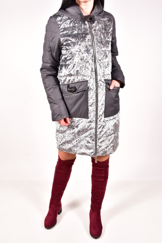 Куртка женская комбинированная демисезонная Boruoss Размеры в наличии : 44, 46 арт.E8102