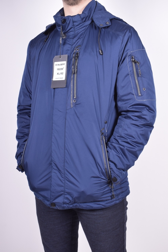 Куртка мужская  демисезонная из плащёвки (цв.синий/серый) STALGERT Размер в наличии : 46 арт.18220