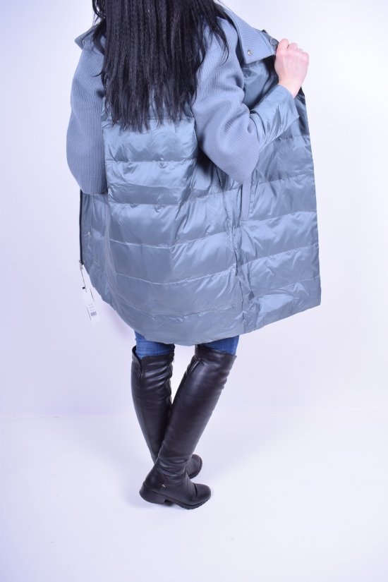 Пальто женское из плащёвки демисезонное (color 17) Crazy Button Размер в наличии : 48 арт.8811