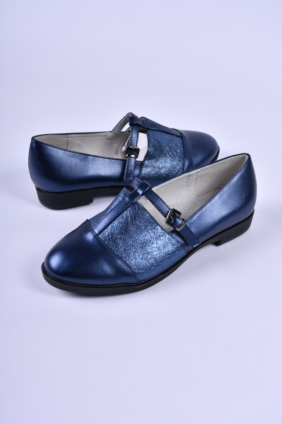 Туфлі для дівчинки (кол. Темно-синій) "Башілі" Розмір в наявності : 34 арт.5066-2
