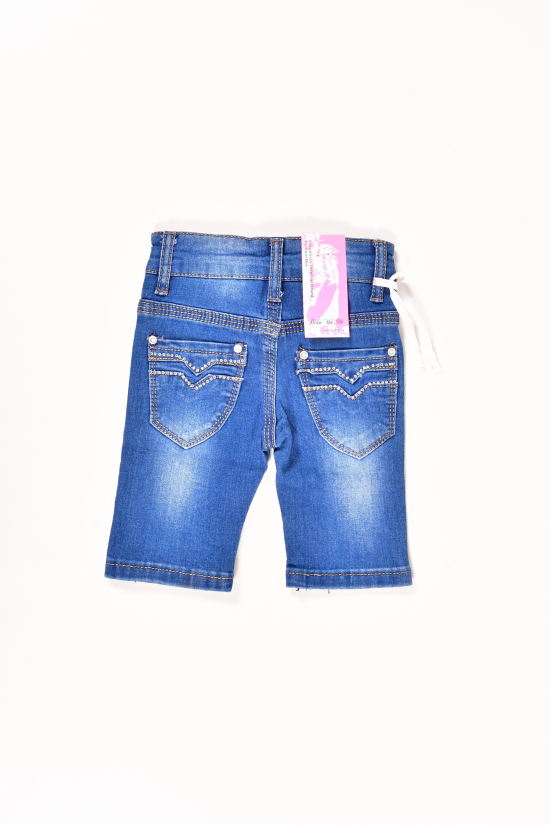 Шорты для девочки джинсовые стрейчевые D&S (Cotton 85%,Polyester 15%) Рост в наличии : 68, 74 арт.MQ3010