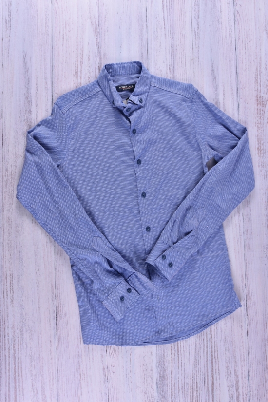 Рубашка мужская (натуральный хлопок) (цв.голубой) Ronex Размер в наличии : 44 арт.07/02