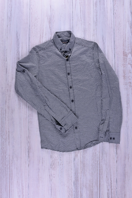 Рубашка мужская (натуральный хлопок) (цв.серый) Ronex Размер в наличии : 44 арт.07/02
