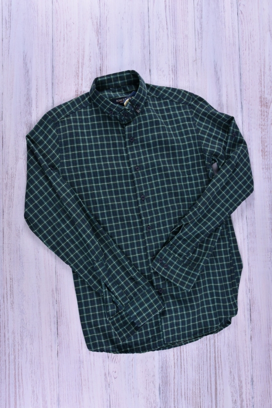 Рубашка мужская  (цв.зеленый/синий) Ronex Размер в наличии : 44 арт.07/05