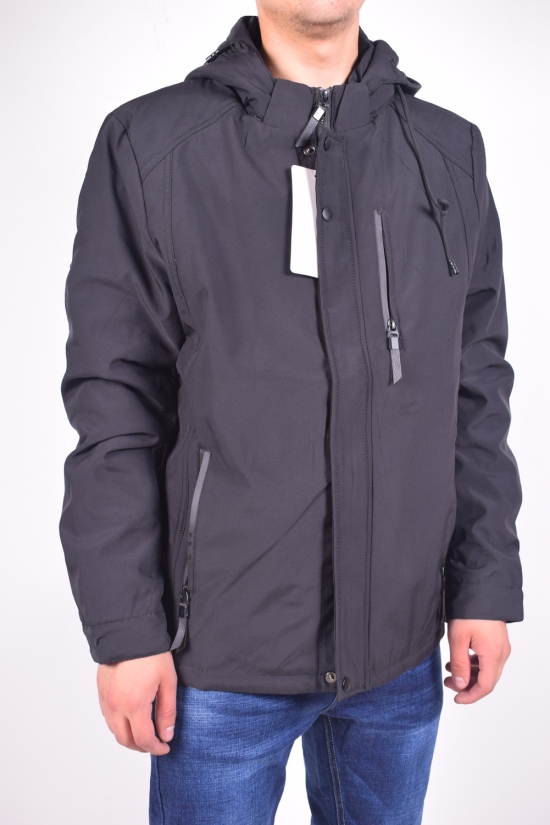 Куртка мужская демисезонная (цв.черный) USMAN Размер в наличии : 46 арт.H-1801