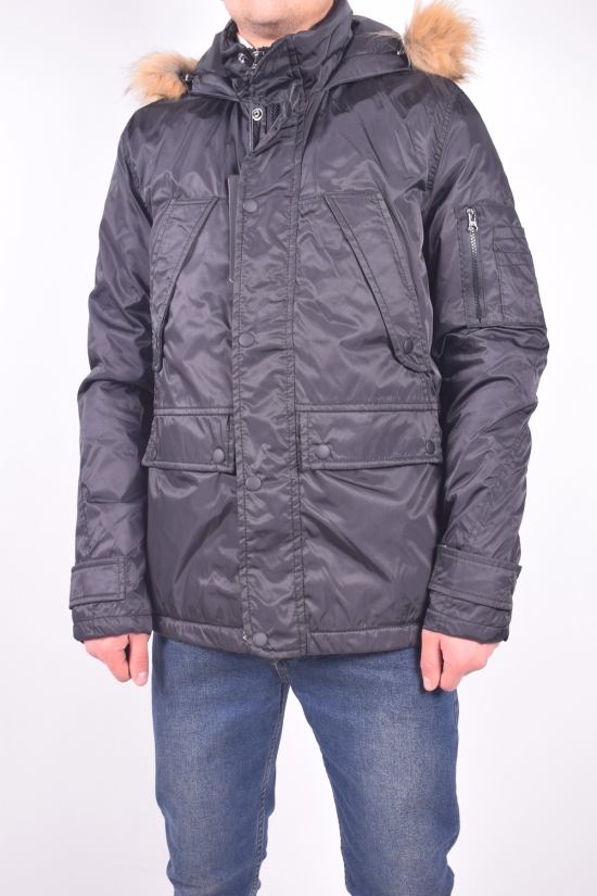 Куртка  мужская (цв.черный) из плащевки демисезонная   Ge Bruder Размеры в наличии : 42, 46 арт.0046
