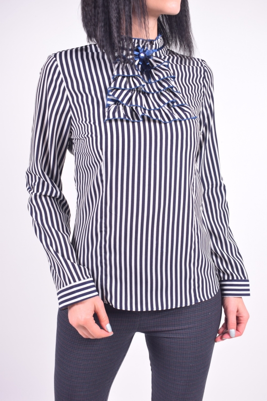 Блузка жіноча шифонова (кол. Синій / білий) ESAY Розмір в наявності : 40 арт.7793/1E