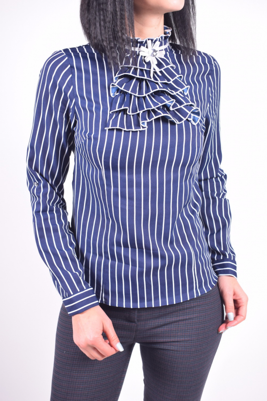 Блузка женская шифоновая (цв.синий/белый) ESAY Размер в наличии : 40 арт.7793/1E