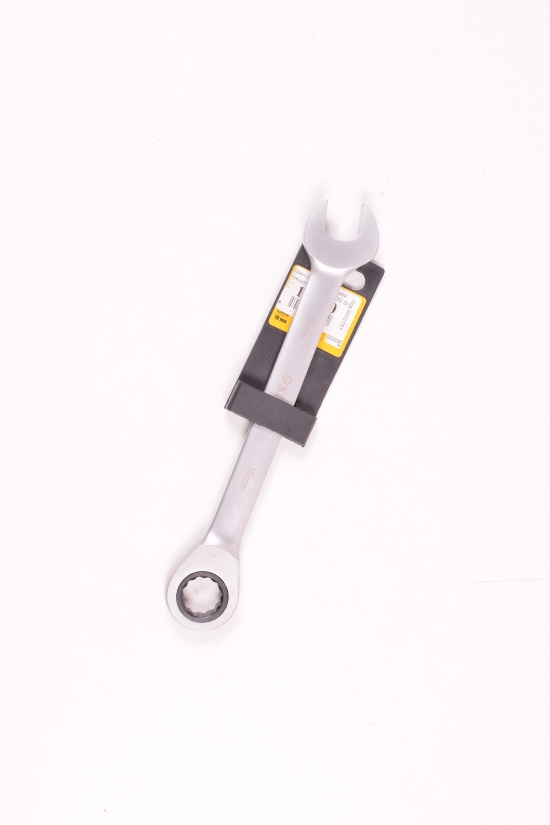 Ключ ріжково-накидний тріскачковий 18мм CrV SATINE арт.6022181