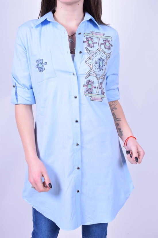 Рубашка-туника женская (цв.голубой) Madoy Размер в наличии : 42 арт.70