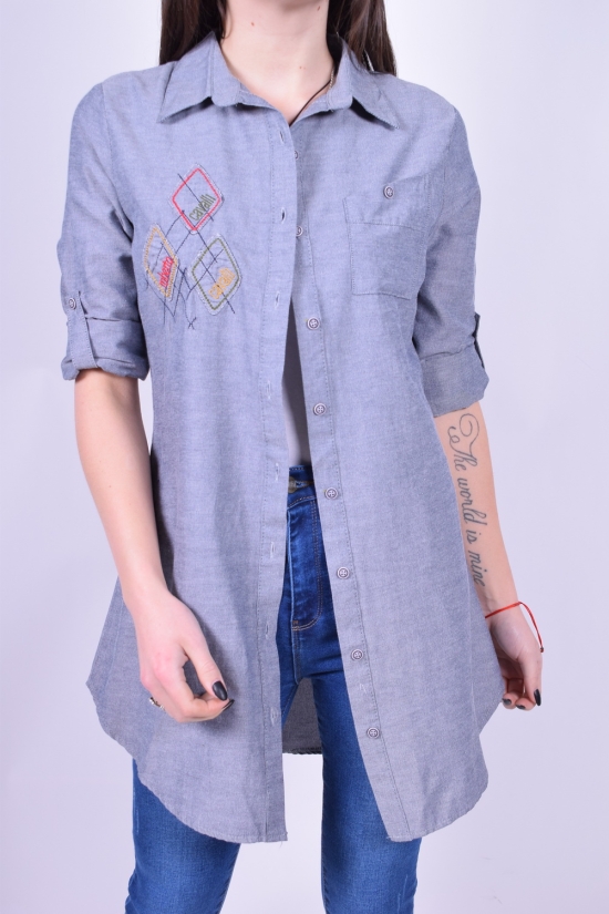 Рубашка-туника женская (цв.серый) Madoy Размер в наличии : 44 арт.34