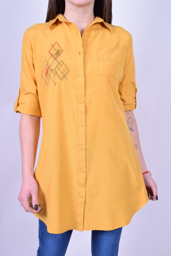 Рубашка-туника женская (цв.горчичный) Madoy Размер в наличии : 40 арт.34