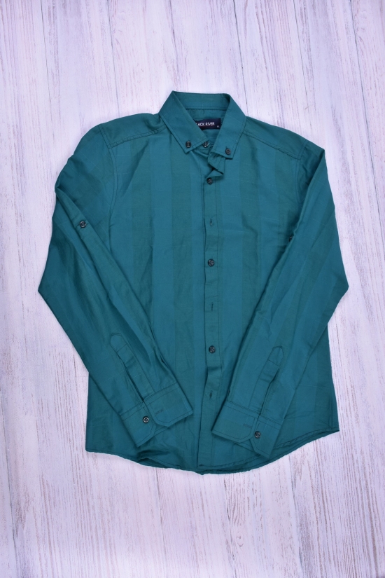Рубашка мужская (цв.зеленый)  BLACK RIVER Размер в наличии : 44 арт.15125
