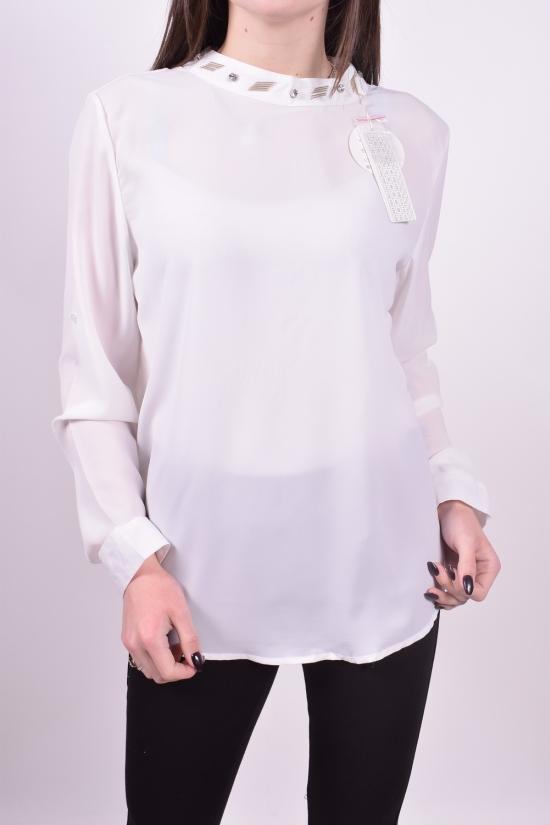 Блуза жіноча (кол. Білий) Qianzhidu Розміри в наявності : 42, 44, 46, 48 арт.B80006