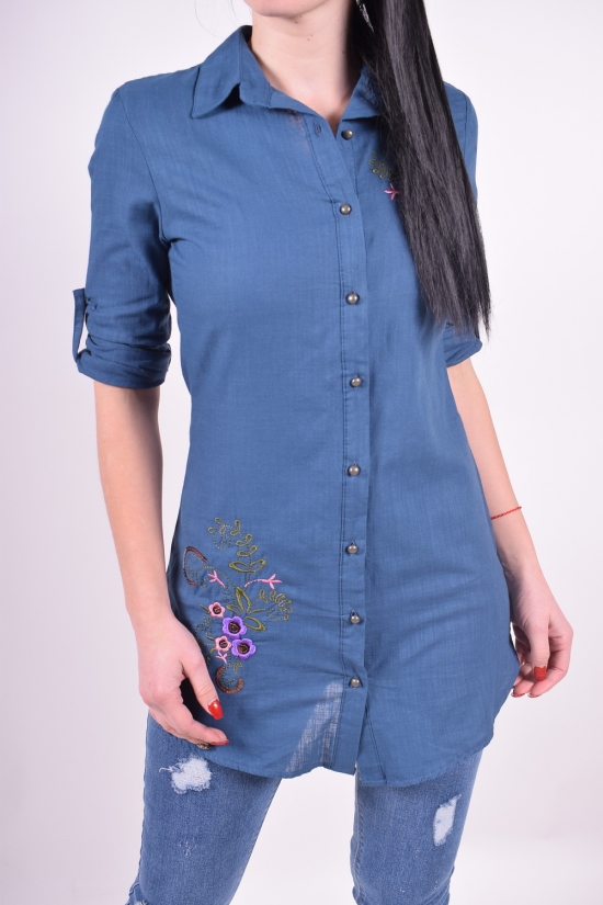 Рубашка-туника женская (цв.синий) Madoy Размер в наличии : 40 арт.48