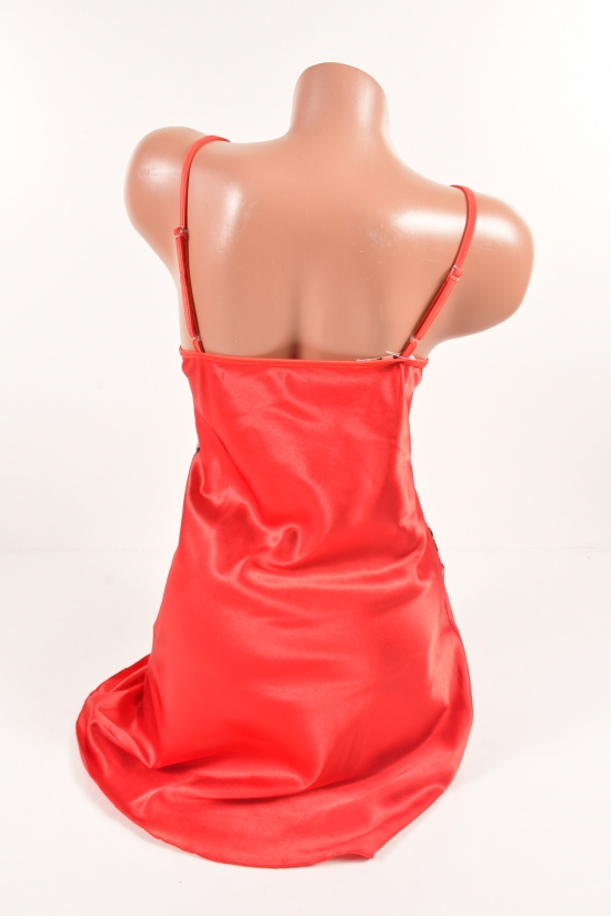 Ночная рубашка (цв.красный) женская из шелка размеры Sistina Размеры в наличии : 42, 46 арт.349