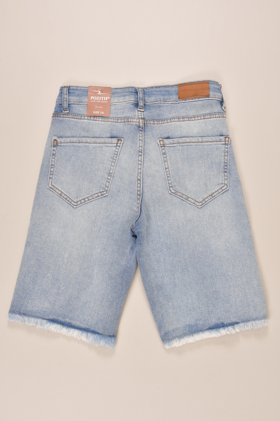 Шорти джинсові жіночі стрейчеві (color 2) Pozitif Розмір в наявності : 26 арт.7358