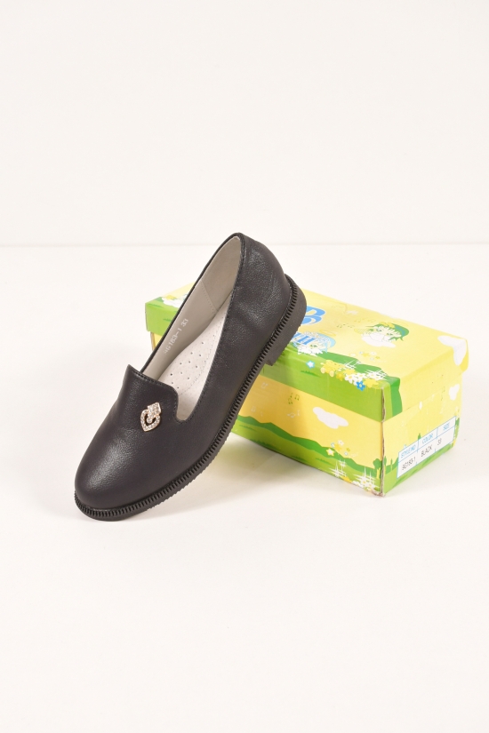 Туфли для девочки (цв.черный) "Башили" Размер в наличии : 33 арт.9G183-1