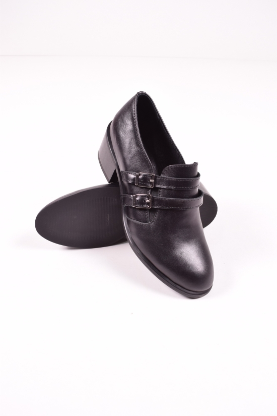 Туфли женские (цв.черный) из натуральной кожи SAURINI Размер в наличии : 36 арт.1028