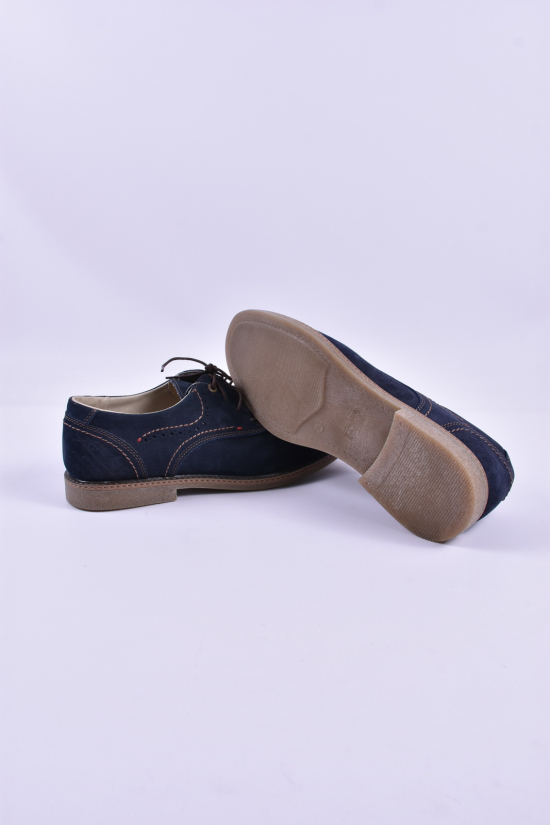 Туфлі чоловічі з нубуку (кол. Синій) DAN shoes Розмір в наявності : 45 арт.6LT5530-73СИН/КЛ14
