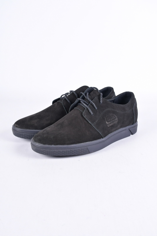 Туфли  мужские из натуральной замши (цв.черный) DAN Shoes Размер в наличии : 43 арт.98ZI98-73/КЛ18